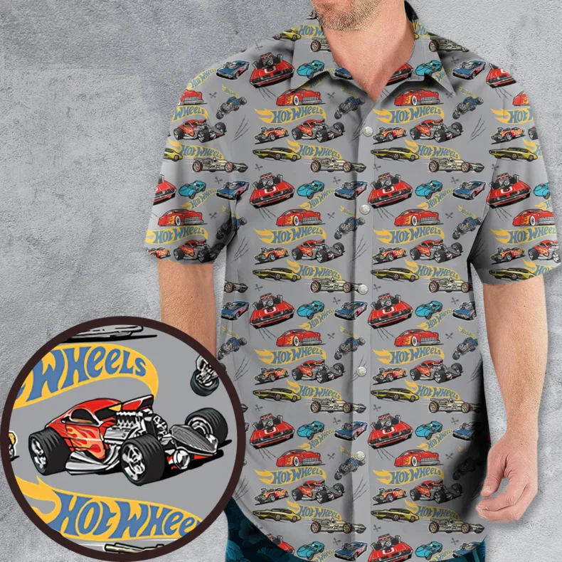 Hot Wheels Classic Car Hawaiian Shirt