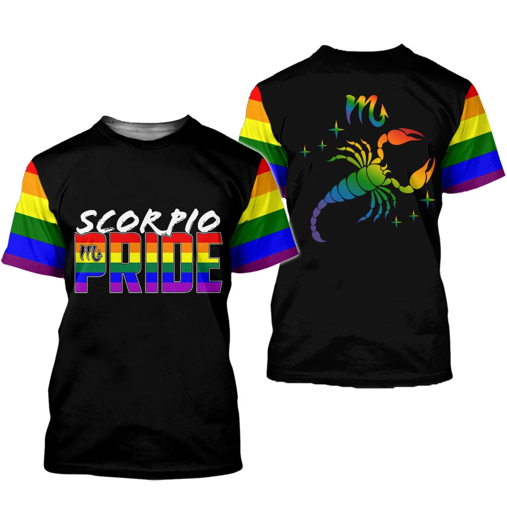 Pride Scorpio Shirt, Lgbt Pride Scorpio Shirts, Gay Pride Shirt