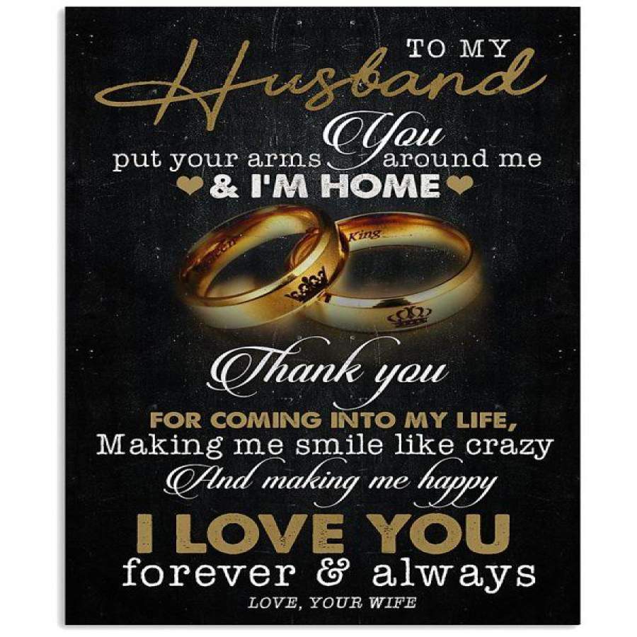 TO MY HUSBAND-I LOVE YOU Vertical Poster new