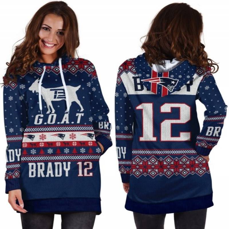 3D Hoodie Tom Brady New England Patriots Goat 3D Dress Hoodie