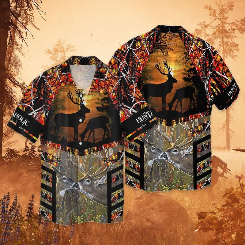 Hunting Deer 1 For Men And Women Graphic Print Short Sleeve Hawaii Casual Shirt Ha28898