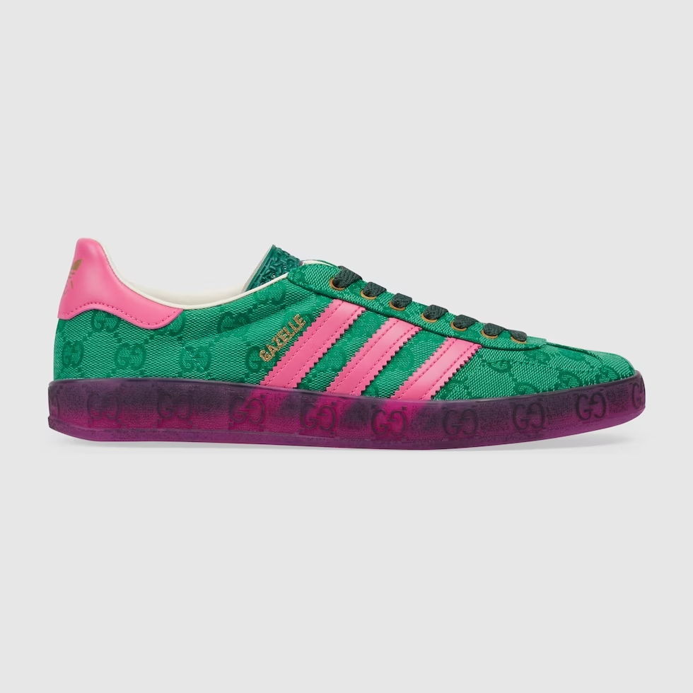 Addidas x Gucci Gazelle GreenPink 600574