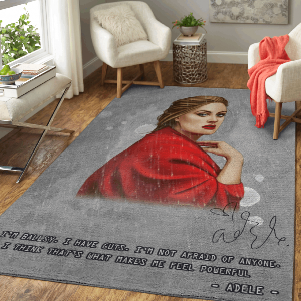 Adele 5 Art Pop Music Collection Home Decor Rectangle Area Rug