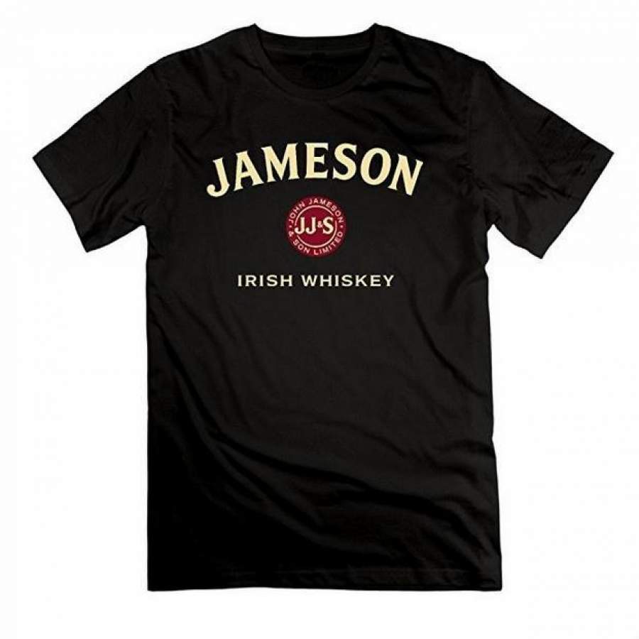 Men’s Jameson Irish Whiskey Logo Cream Cotton Tee Shirt