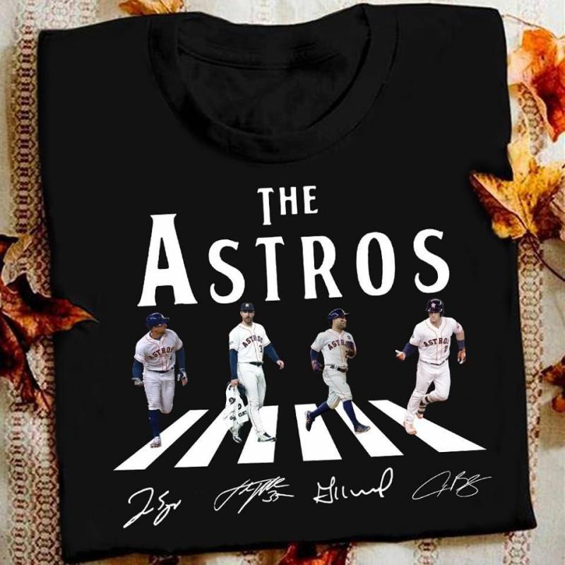 houston astros abbey road team signed t shirt