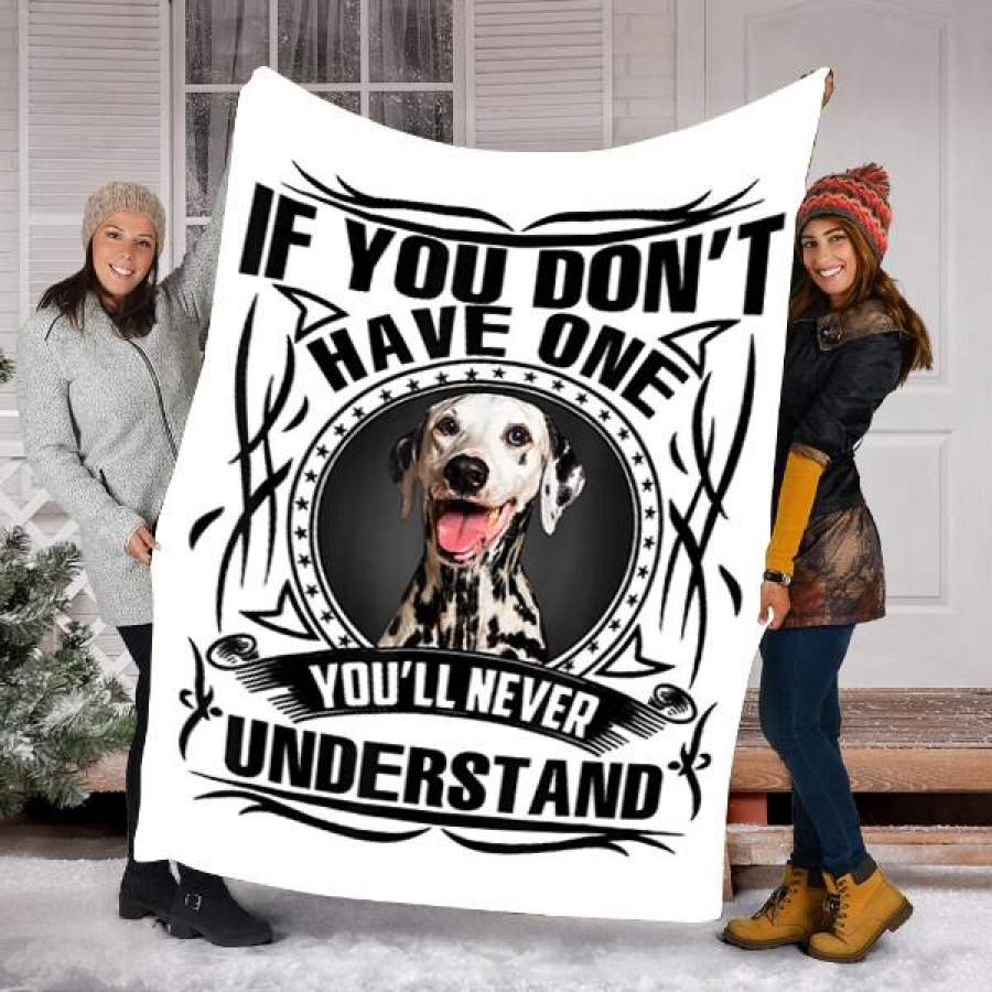 Customs Blanket Dalmatian Dog Blanket – Fleece Blanket