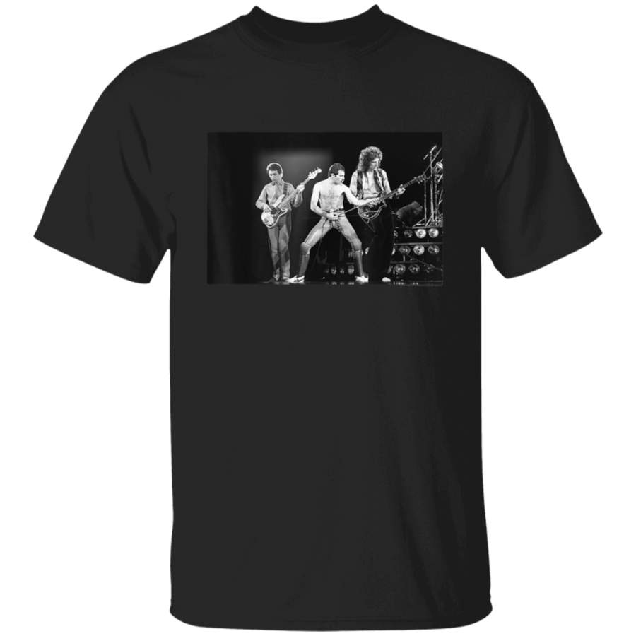 Queen Official Freddie Mercury Live BW Photo TShirt