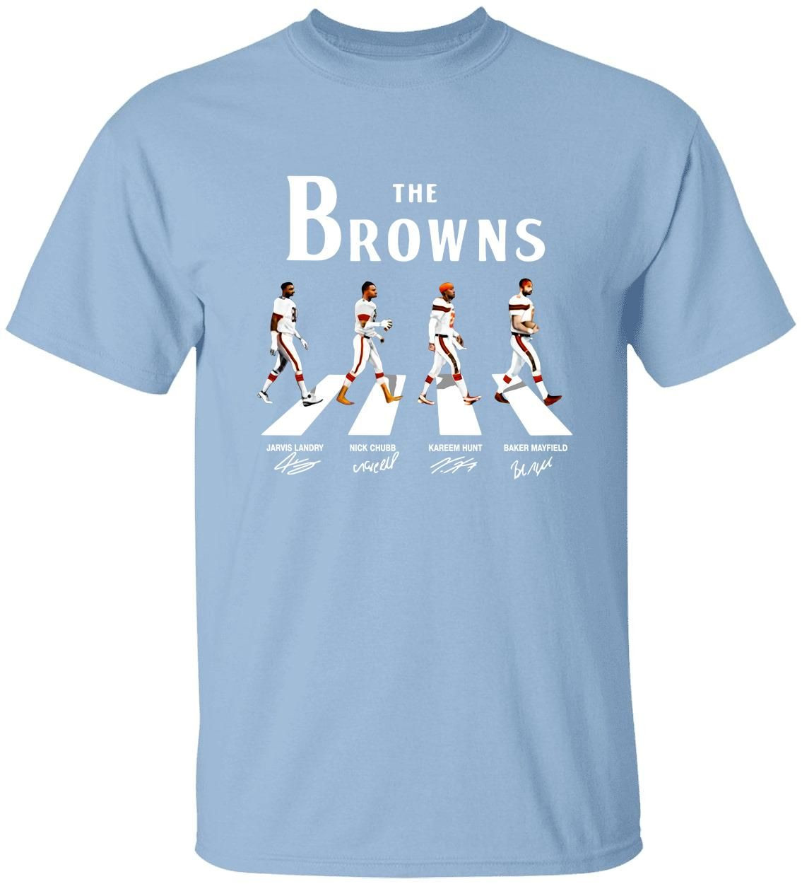 The Browns Abbey Road Cleveland Browns Signatures-Youth Shirt