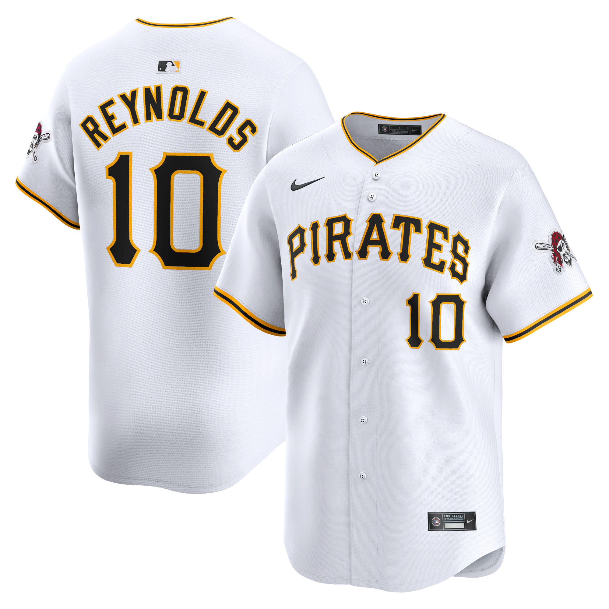 Bryan Reynolds Pittsburgh Pirates Home Limited Player Jersey – White