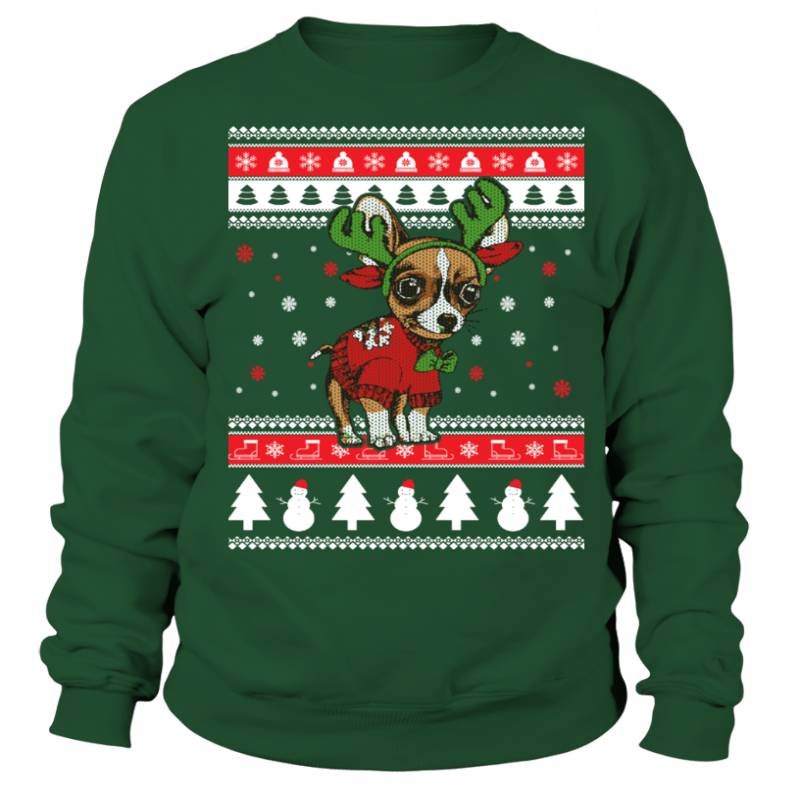 Chihuahua Ugly Christmas Sweater T shirts C-32T7R