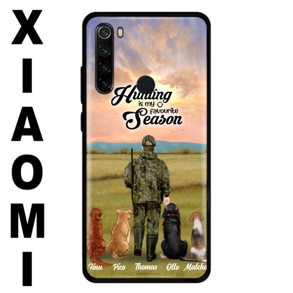 Custom Personalized Hunting Phone Case – Man/Woman With Upto 4 Dogs – Phone Case For Xiaomi, Huawei And Oppo – 4168Ok