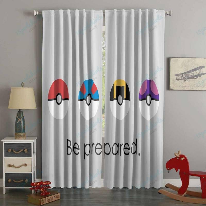 3D Printed Pokemon Go Style Custom Living Room Curtains