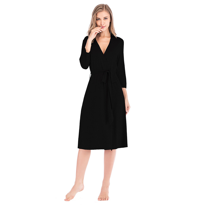 Autumn Thin Night Long Cotton Robes Women Sleepwear Kimono Robe Women’s Dressing Gown Home Clothes Peignoirs for Women Haori New alx