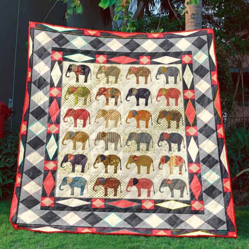 Wild Elephants Blanket TH0107 Quilt