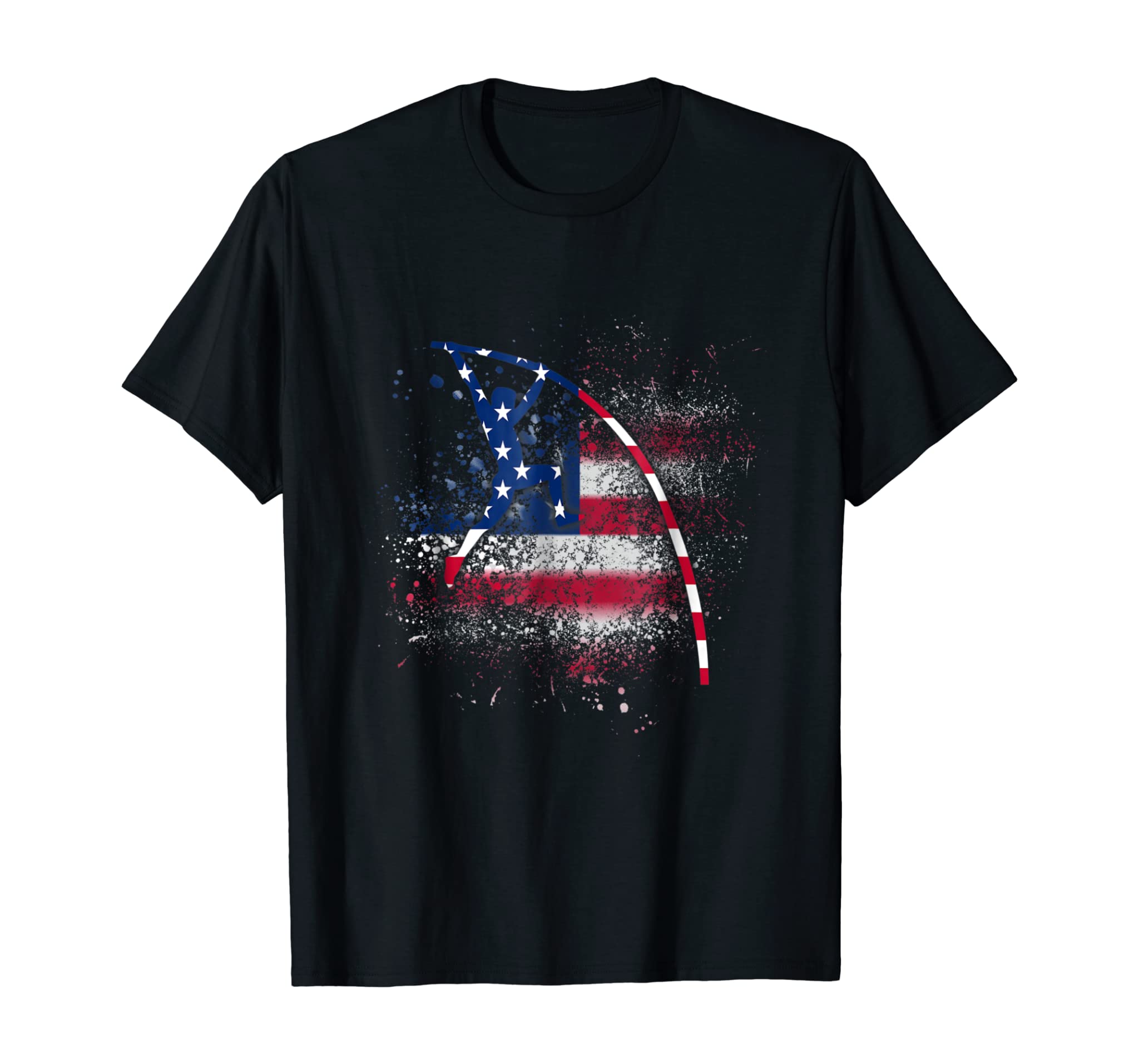 Pole Vaulting Independence day Shirt Patriotic US Flag