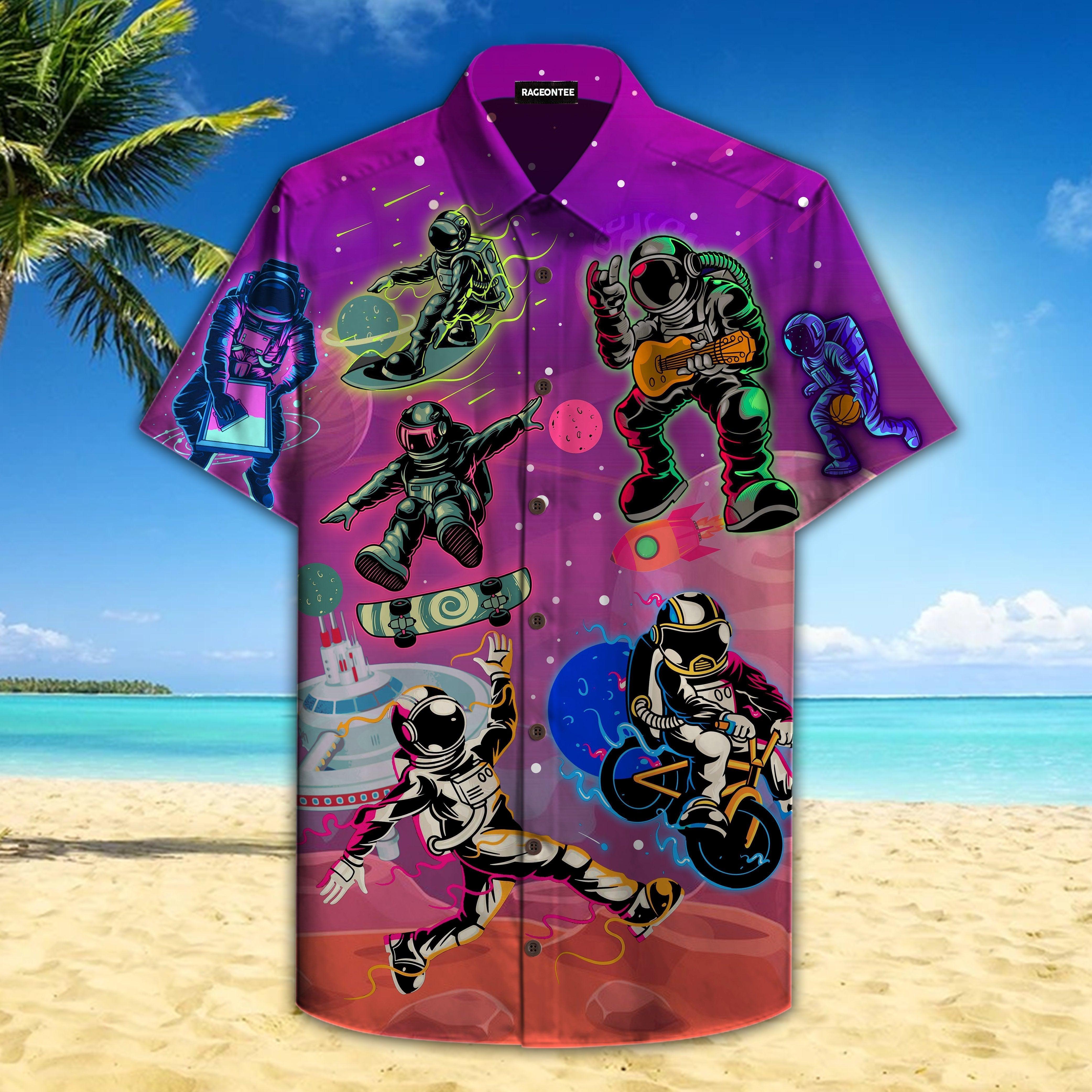 Life Of Astronauts In Space Aloha Hawaiian Shirt – For Men And Women