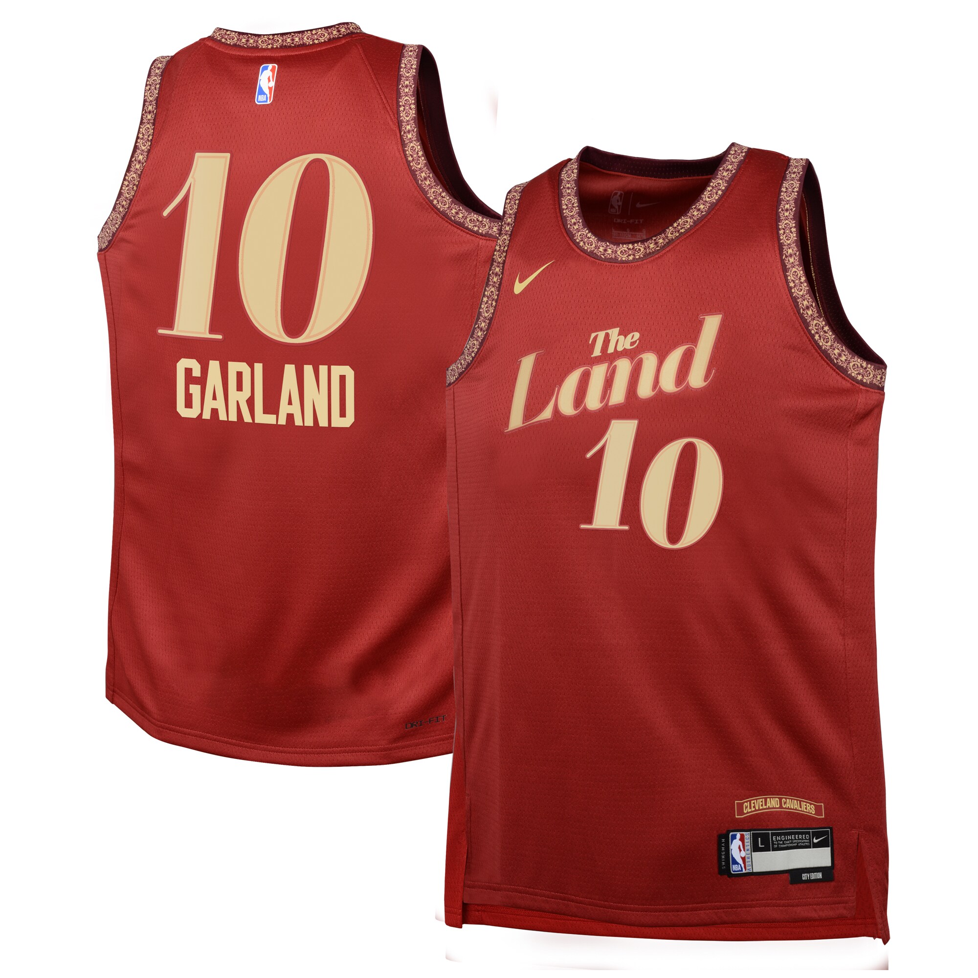 Cleveland Cavaliers City Edition Swingman Jersey 23 – Wine – Darius Garland – Youth