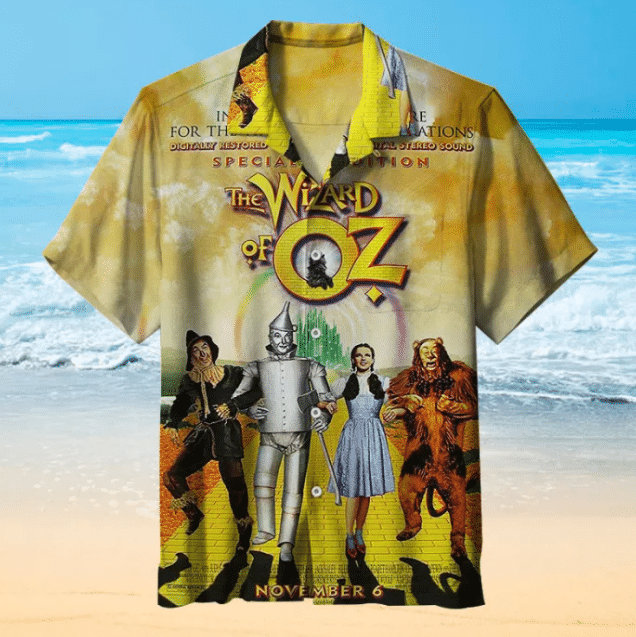 The Wizard Of Oz For Man And Woman Print Short Sleeve Hawaii Shirt Ha16289