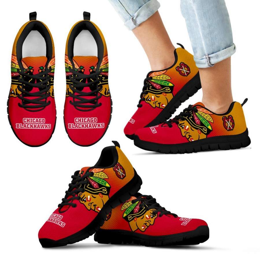 Colorfull Unofficial Chicago Blackhawks Sneakers