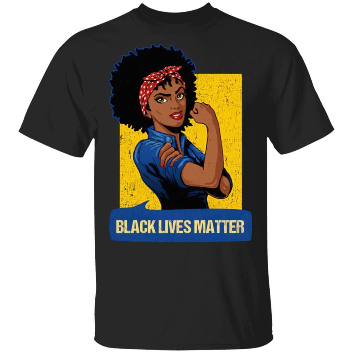 Black Lives Matter Black Girl Power T-shirt MT06