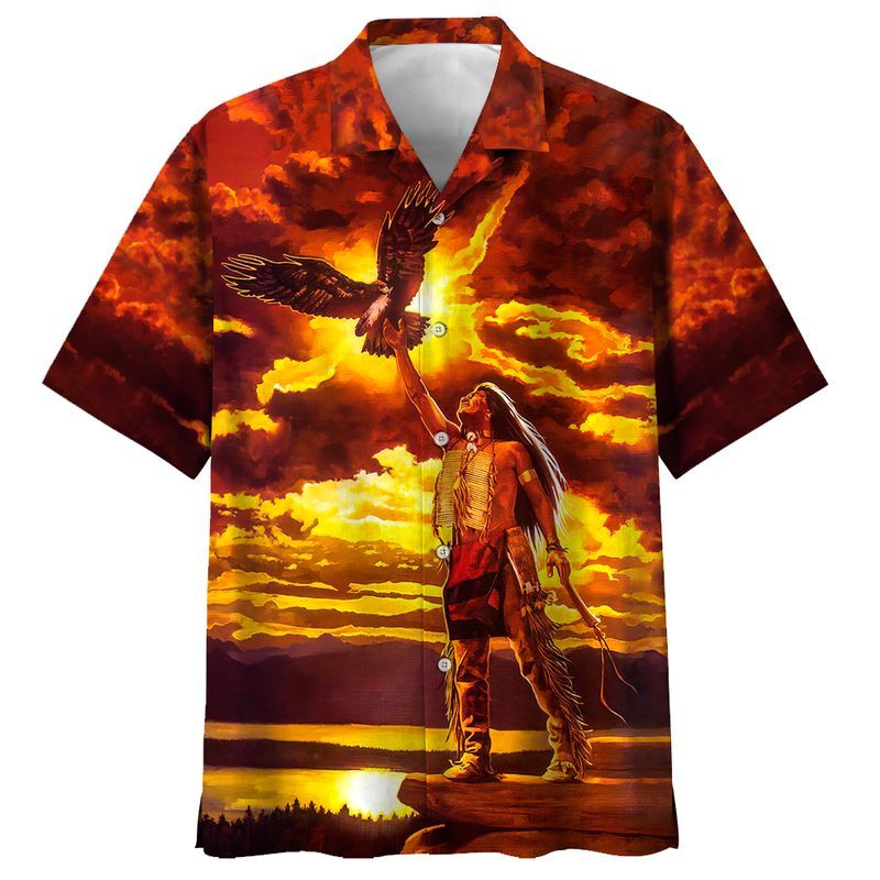 Indigenous Red Unique Design Unisex Hawaii Shirt For Men And Women Ha96727