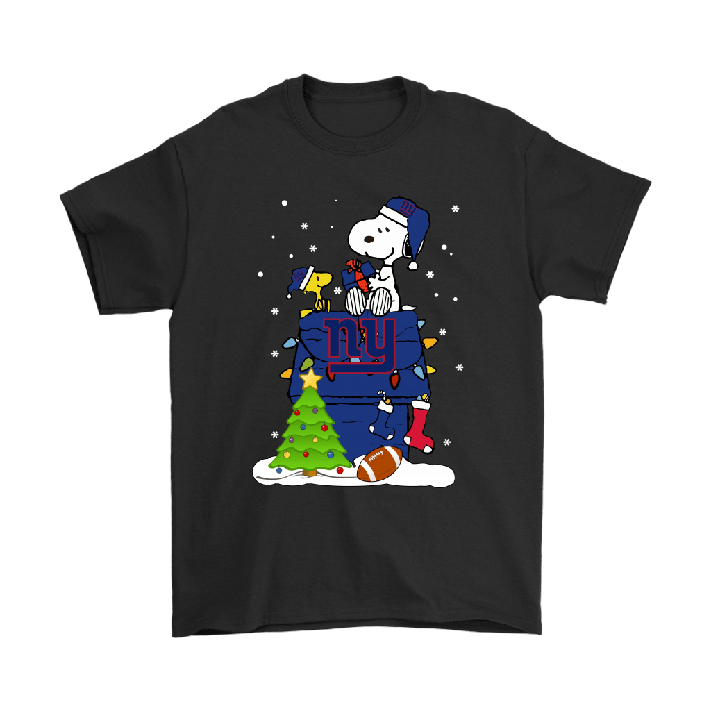 Discover Cool A Happy Christmas With New York Giants Snoopy Shirts