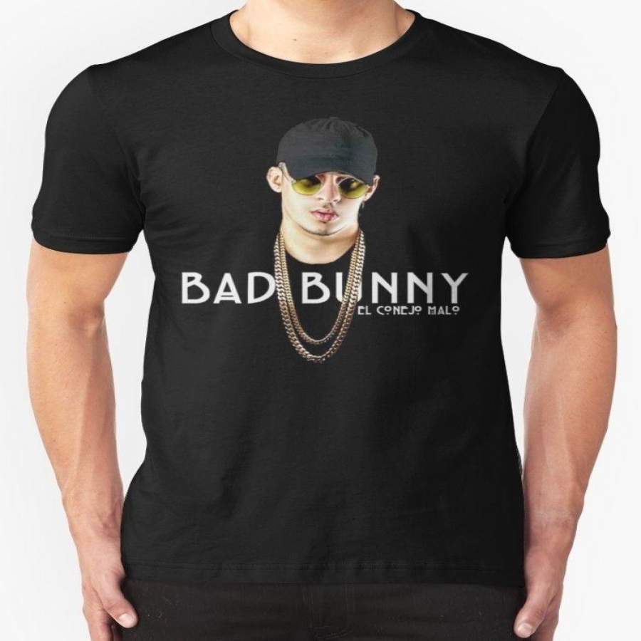 Bad Bunny Mens Casual Tops Cotton T Shirt