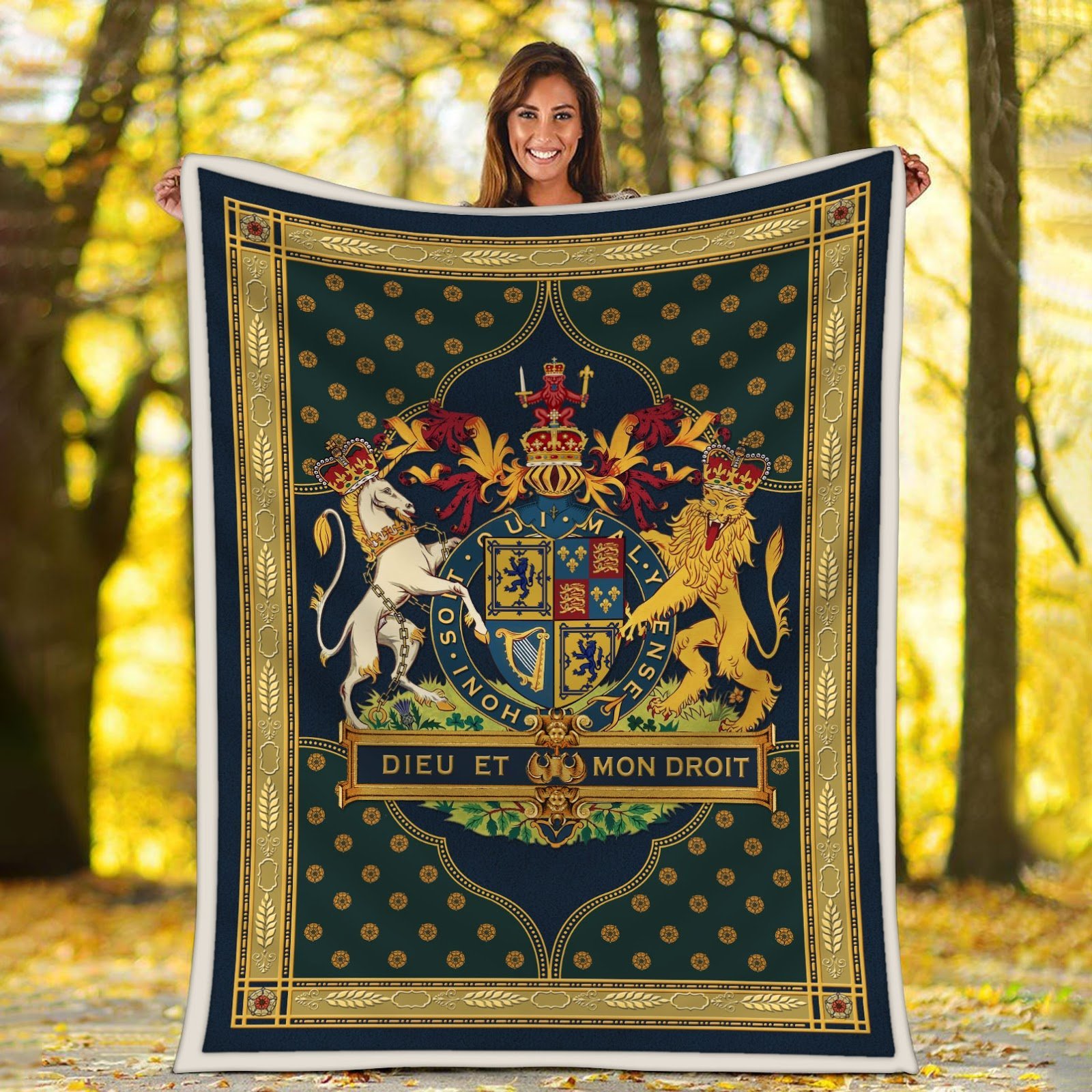 Stuart Coat of Arms Blanket