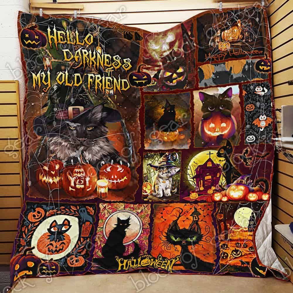 Black Cat Halloween GS-CL-NT2910 Quilt Blanket