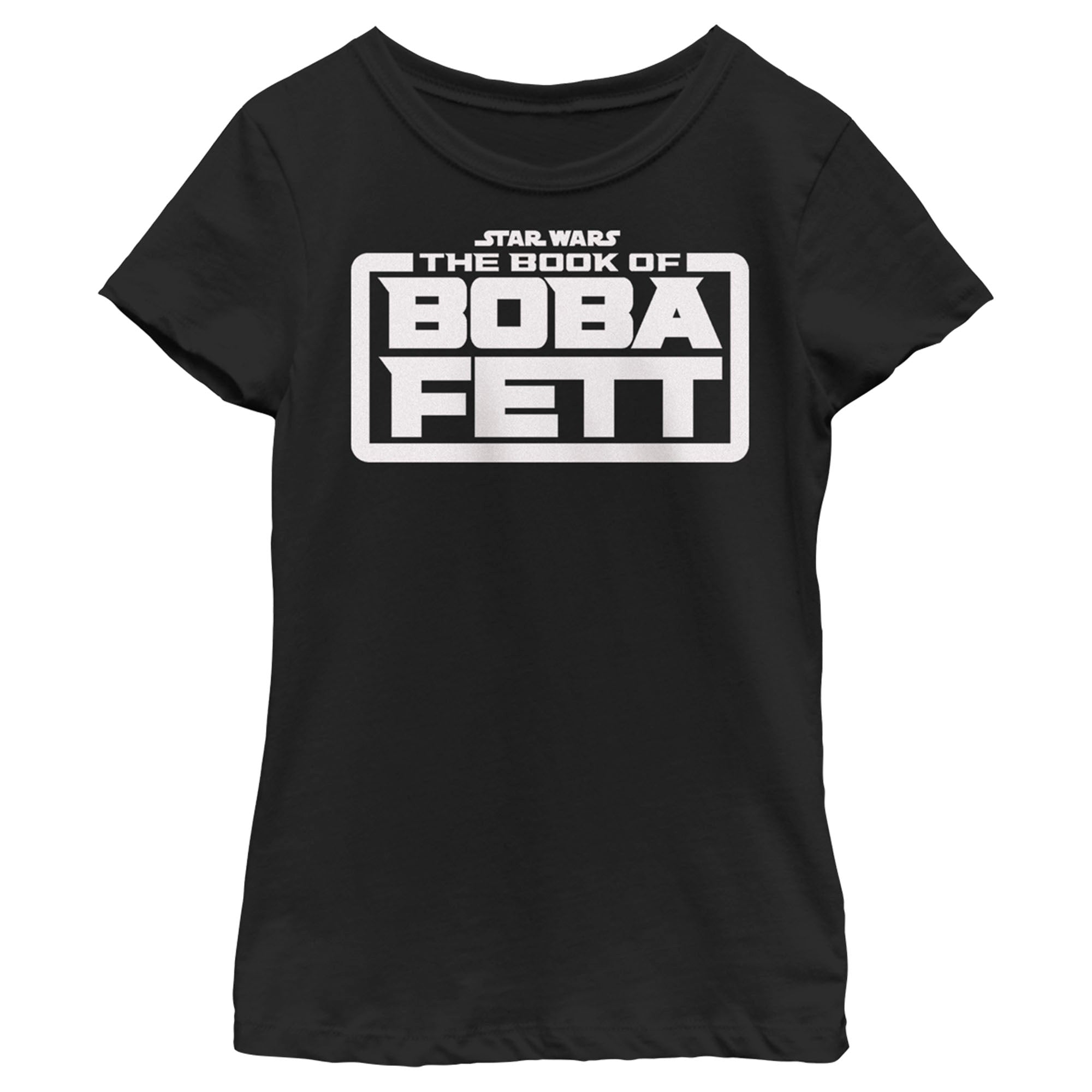 The Book Of Boba Fett Girl’S White Logo  T-Shirt