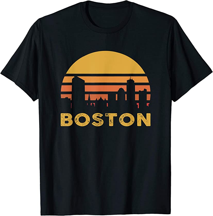 Vintage Retro Boston Massachusetts July 4th Independence T-Shirt