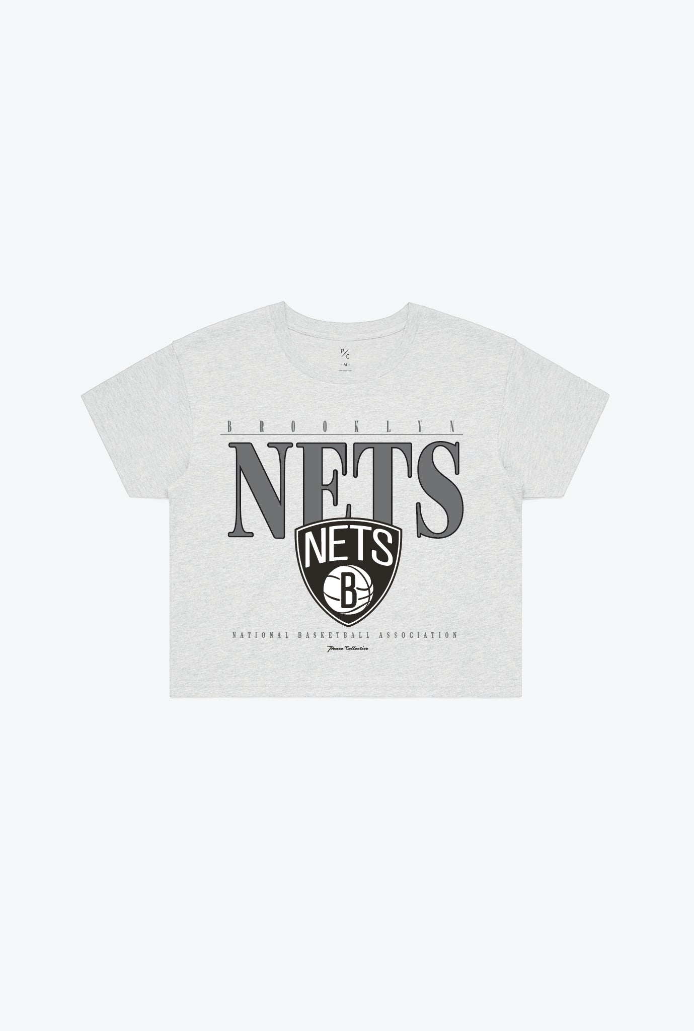 Brooklyn Nets Signature Cropped T-Shirt – Ash