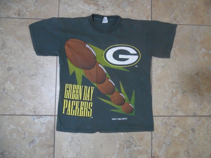 Vtg Green Bay Packers Green Shirt