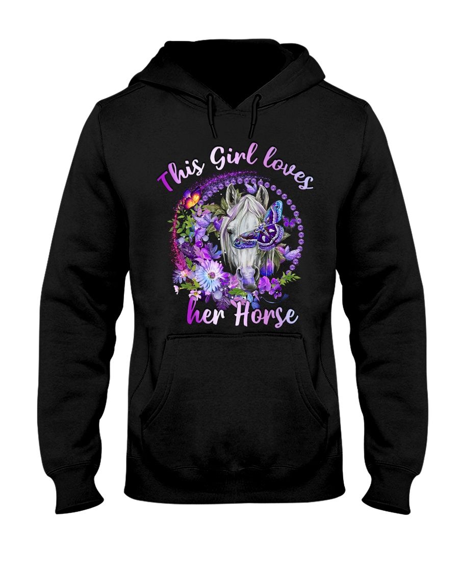 This Girl Loves Her Horse Hooded Sweatshirt