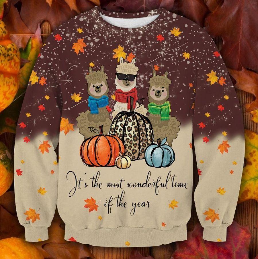 Alpaca Thanksgiving Christmas Ugly Sweater | Unisex | Full Size | Adult | Colorful | US1880