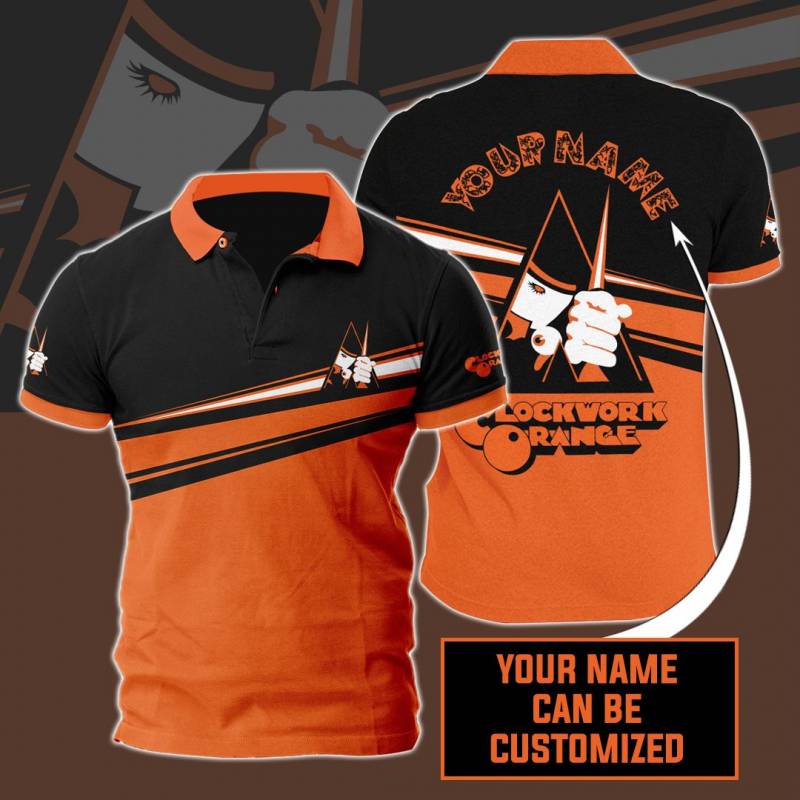 Clockwork Orange 1507 Custom Name Polo Shirt