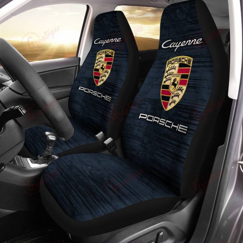 Porsche Cayenne NCT Car Seat Cover (Set of 2) Ver 1 (Dark Blue)