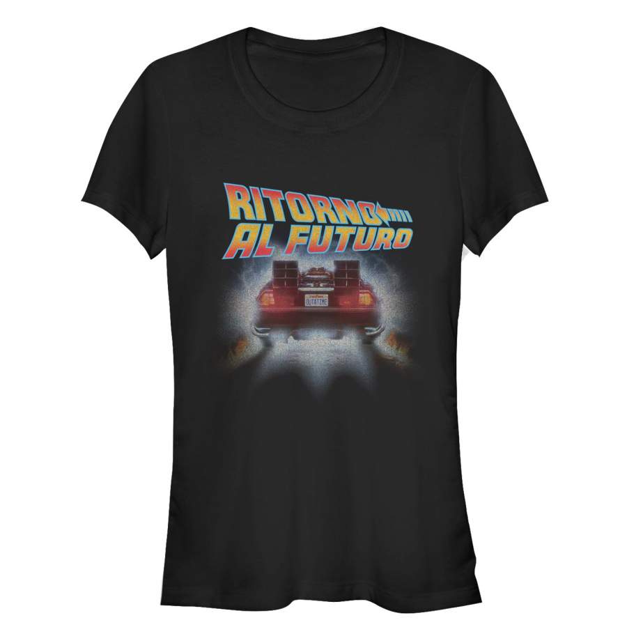 Back to the Future Junior’s Italian Poster  T Shirt