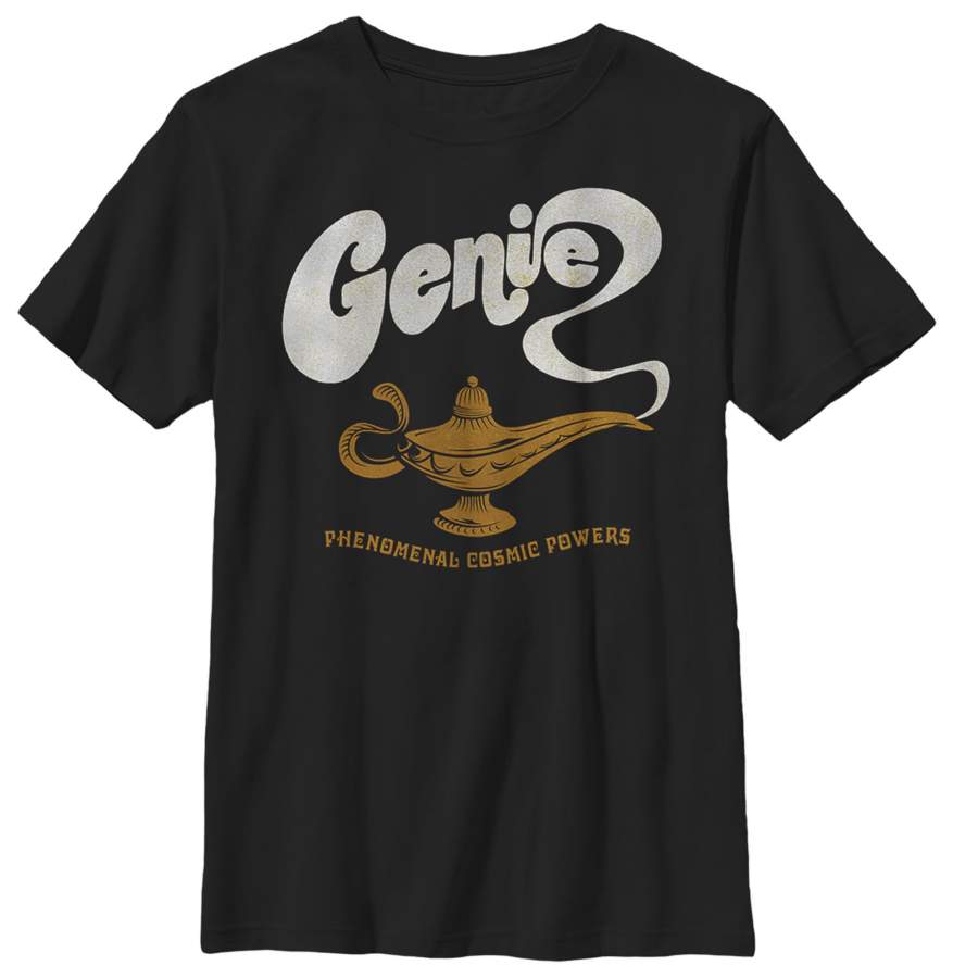 Aladdin Boy’s Retro Genie Power  T Shirt