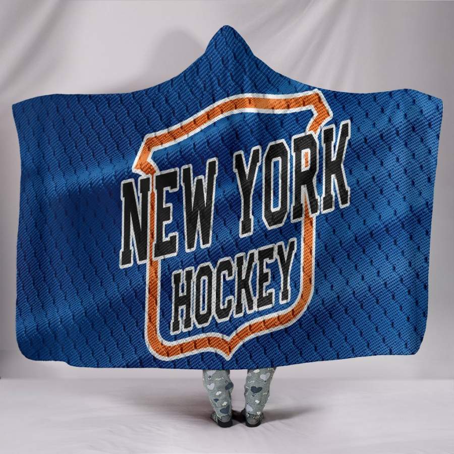 New York Islanders Hockey Hoodie Blanket