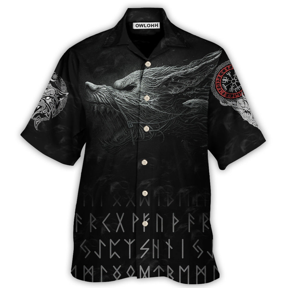 Viking Warrior Blood Black Style – Hawaiian Shirt  – Owl Ohh