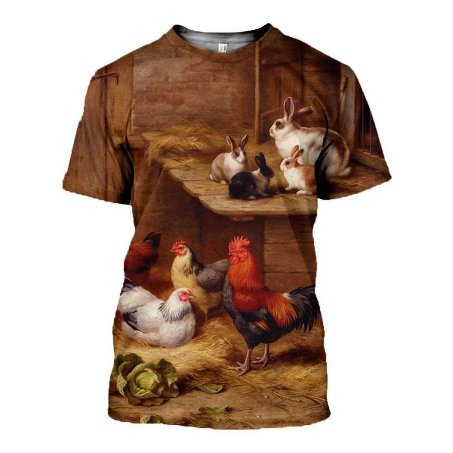 3D All Over Printed Painting Animals Clothes