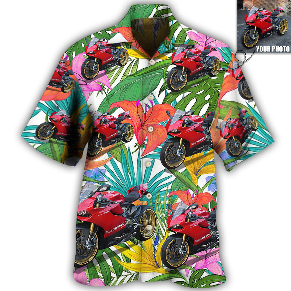 Motorcycle My Sweet Lover Custom Photo Hawaii Shirt Ha45701