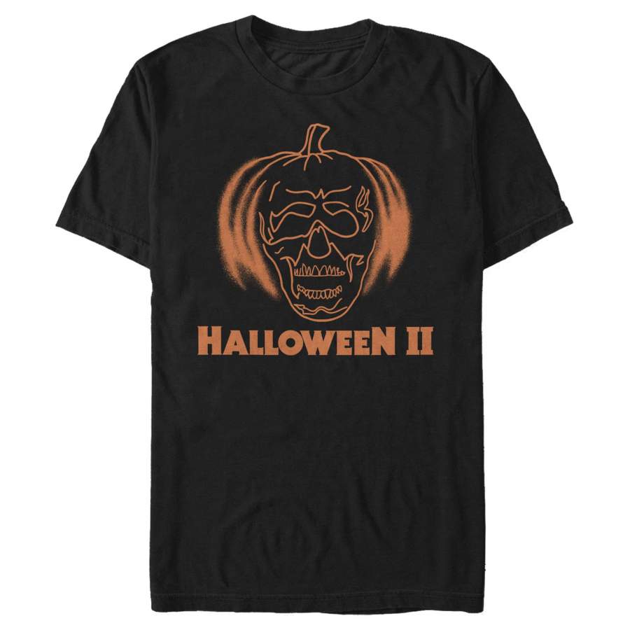 Halloween Men’s II Pumpkin Skeleton  T Shirt