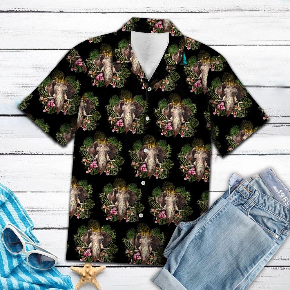 Aloha Shirt Mother’s day Father’s day unique gift ideas for mom & dad from daughter & son kids, meaningful birthday presents –  Elephant King T0607 – Hawaii Shirt