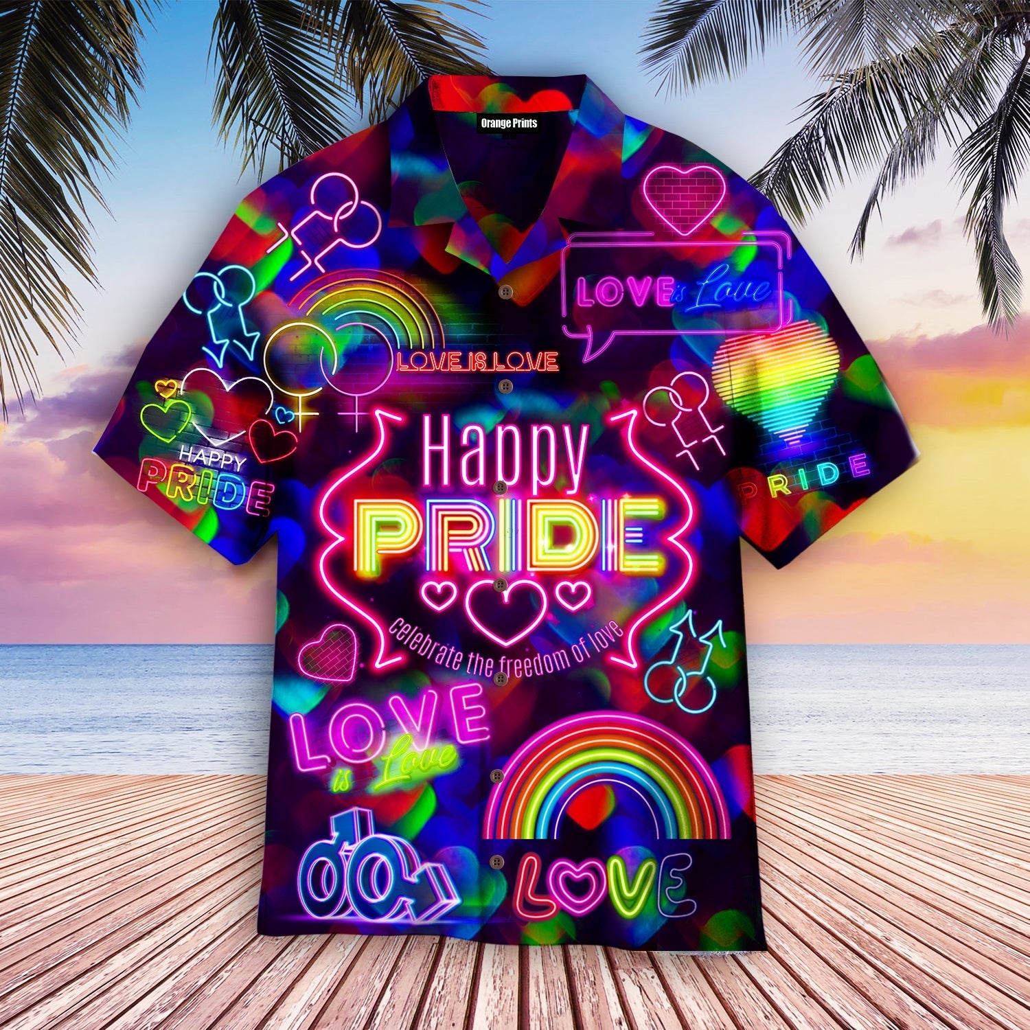 Lgbt Love Is Love Pride Month Hawaiian Shirt