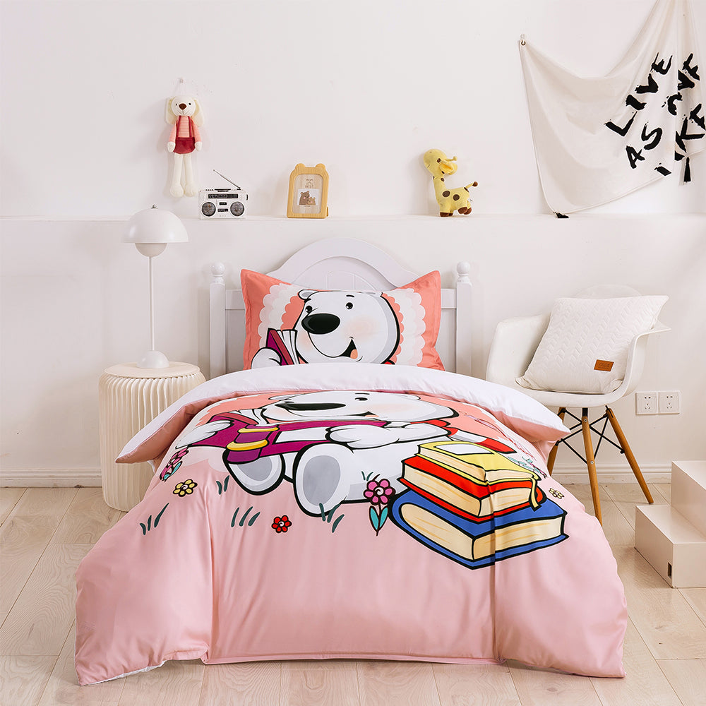 3D Cartoon Animal Bear Quilt Cover Set Bedding Set Duvet Cover Pillowcases 354