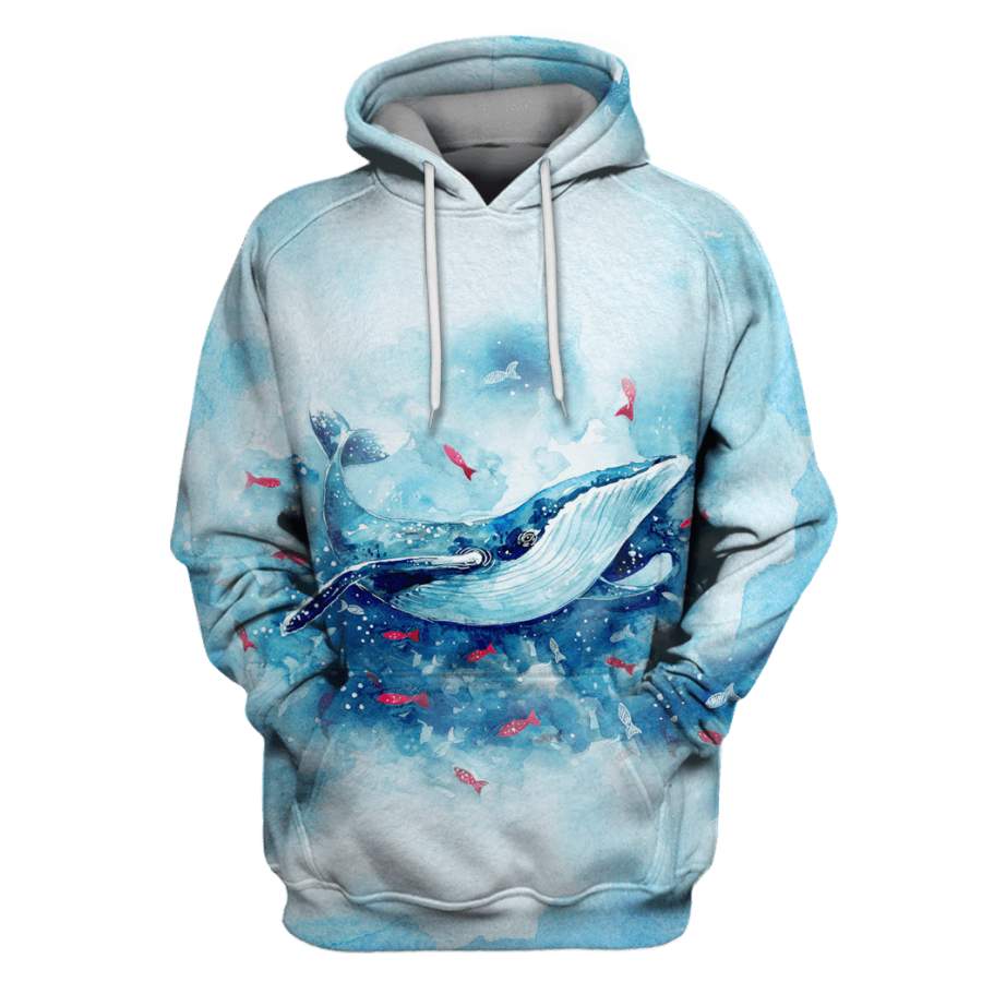 Whale in deep ocean Ship Tshirt – Zip Hoodies Apparel