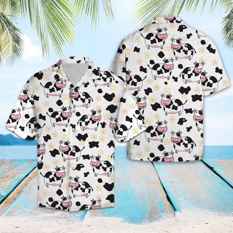 Artsyhomes Cute Cow Hawaiian Ha83999