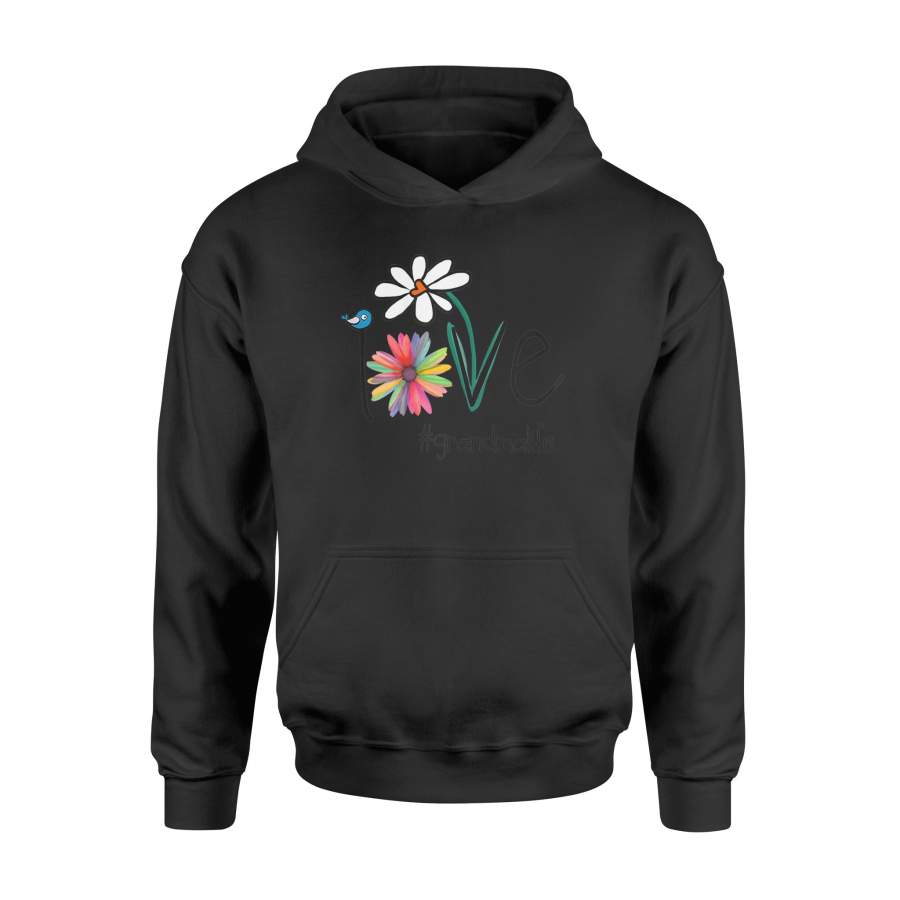 Womens Love Grandma Life – Art Flower T-Shirt – Standard Hoodie